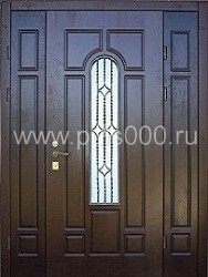 Стальная парадная дверь из тёмного МДФ ПР-18 со стеклом, цена 180 000 руб. Стальная парадная дверь из тёмного МДФ ПР-18 со стеклом, цена 180 000 руб.